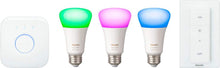 Load image into Gallery viewer, Philips Hue Phillips-HUE LED Lightbulbs 3-Bulb Starter Kit All Colrs in Rainbow &amp; White 4 Pound