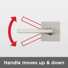 Load image into Gallery viewer, Kwikset Halifax Slim Square Lever Door Modern Contemporary Design Home Hallway Closet Passage Hardware handle