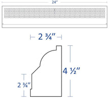 Load image into Gallery viewer, TruAire 48 in. Steel Baseboard Diffuser Supply