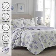Load image into Gallery viewer, Laura Ashley Home Keighley Collection Luxury Premium Ultra Soft Quilt Coverlet Comfortable Piece Bedding Set