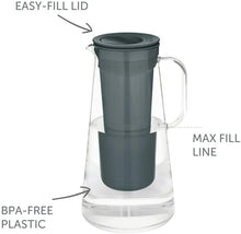 Load image into Gallery viewer, LifeStraw Home Water Filter Pitcher Tested to Protect Against Bacteria, Parasites, Microplastics, Lead, Mercury, and a Variety of Chemicals