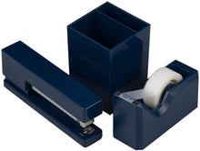 Load image into Gallery viewer, JAM Paper Desk Trio and Combo Packs - Stapler, Tape Dispenser, Pen Holder - 3/Pack