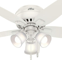 Load image into Gallery viewer, Echo Bluff 42 in. LED Indoor Fresh White Ceiling Fan with Light Kit