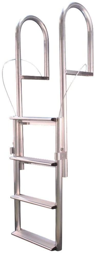 4-Step Wide Rung Aluminum Lifting Dock Ladder