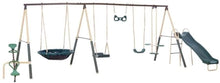 Load image into Gallery viewer, XDP Recreation Deerfield 10 Child Capacity Kids Swing Set Outdoor Playground