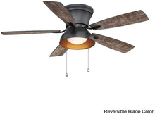 Load image into Gallery viewer, Banneret u00a052 in. LED Natural Iron Ceiling Fan with Light