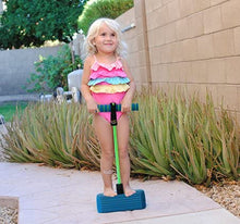 Load image into Gallery viewer, JOYIN Toy Foam Pogo Jumper in Easy to Carry Zippered Bag- Safe and Fun Pogo Stick for All, 250 Pound Capacity (Blue)