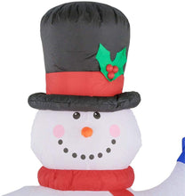 Load image into Gallery viewer, Gemmy Airblow Projection Kaleidoscope Inflatable Snowman 6.5ft. Tall Indoor/Outdoor Holday Decoration