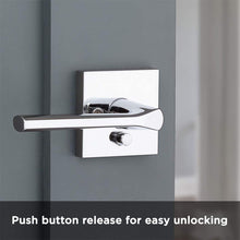 Load image into Gallery viewer, Kwikset 91550-021 Square Lisbon Square Bed/Bath Lever in Venetian Bronze