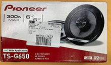 Load image into Gallery viewer, Pioneer TS-G650 G-Series 6-1/2" 2-Way Car Speakers with IMPP Composite Cones (Pair) - Dark Gray