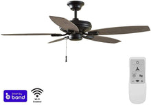 Load image into Gallery viewer, North Pond 52 in. Indoor/Outdoor Matte Black Ceiling Fan Works with Google Assistant and Alexa