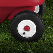 Load image into Gallery viewer, Radio Flyer Deluxe All-Terrain Pathfinder Wagon with Canopy All-terrain air tires for a smooth ride