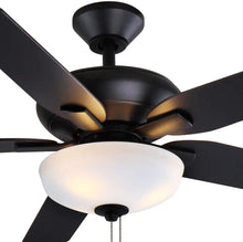 Load image into Gallery viewer, Holly Springs 52 in. LED Matte Black Smart Ceiling Fan with Light and Remote Works with Google Assistant and Alexa