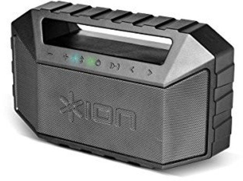 ION Audio Plunge | Waterproof Stereo Boombox with Bluetooth, Built-in Microphone & Rechargeable Battery (20W)