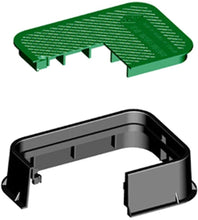 Load image into Gallery viewer, DURA 15 in. x 21 in. x 6 in. Deep Extension Valve Box in Black Body Green Lid