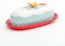 Load image into Gallery viewer, The Pioneer Woman Flea Market Decorated Floral 6.4 Butter Dish