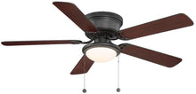 Load image into Gallery viewer, Hugger 52 Inch LED Indoor Black Ceiling Fan AL383LEDBK