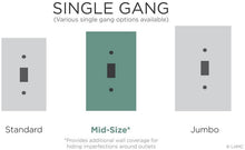 Load image into Gallery viewer, Hampton Bay Subway Tile Single Toggle Switch Wall Plate Flat, Black