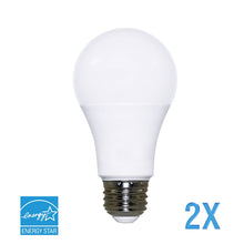 Load image into Gallery viewer, Euri Lighting EA19-2021e-2 LED A19 Bulb, Everyday Line, Warm White 2700K, Dimmable, 9.5W (60W Equivalent) 800 lm, 230 Degree Beam Angle, Medium Base (E26), UL &amp; Energy Star Listed (Pack of 2)