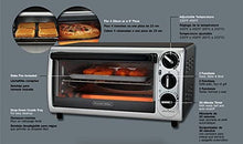 Load image into Gallery viewer, Proctor Silex 4-Slice Modern Countertop Toaster Oven with Bake Pan, Black (31122)