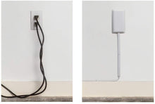 Load image into Gallery viewer, Sleek Socket Ultra-Thin Pet Proofing Outlet Cover with 3 Outlet Extension Cord and Cord Cover Kit (9 ft, oversize)