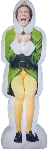 Gemmy Lighted Buddy The Elf Photorealistic Christmas Inflatable 6-ft x 1.9-ft