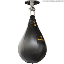 Load image into Gallery viewer, Meister SpeedKills Leather Speed Bag w/Lightweight Latex Bladder - Black - Large (10.5" x 7")