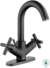 Load image into Gallery viewer, Glacier Bay Dorset Cross Single-Hole 2-Handle Bathroom Faucet in Matte Black
