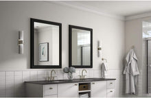Load image into Gallery viewer, Rectangular Framed Mirror with Standard Glass and Flush Mount Hardware (33 x 47 (L1), Matte Black)