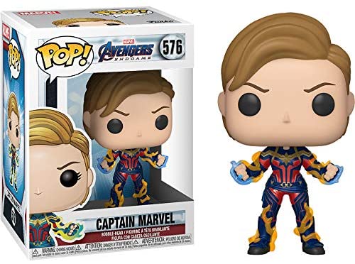 Captain Marv el: Fun ko Pop! Vinyl Figure & 1 Compatible Graphic Protector Bundle (576 - 45143 - B)