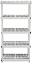 Load image into Gallery viewer, HDX 128974 36 in. W x 72 in. H x 24 in. D 5-Shelf Plastic Ventilated Storage Shelving Unit