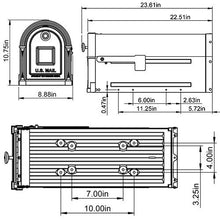 Load image into Gallery viewer, Gibraltar Mailboxes Garrison Large Capacity Galvanized Steel Venetian Bronze, Post-Mount Mailbox, GM160VB0