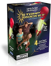 Load image into Gallery viewer, The Original Stomp Rocket Ultra Rocket LED, 4 Rockets - Outdoor Rocket Toy Gift for Boys and Girls- Comes with Toy Rocket Launcher - Ages 6 Years and Up