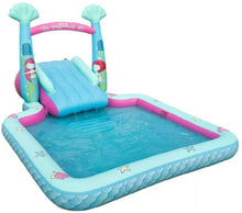 Load image into Gallery viewer, Member's Mark Inflatable Pool &amp; Slide with Sprinkler Arch Over 5 ft Tall (Mermaid)