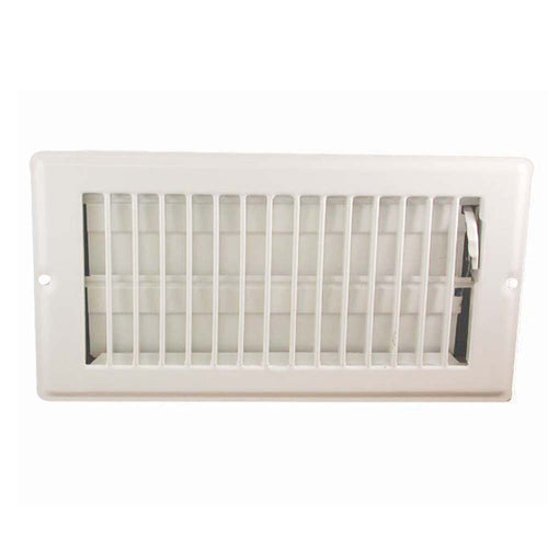 Danco 61789 4-Inch x 8-Inch Steel Floor Register with 7/8-Inch Drop, Brown