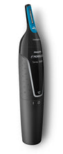 Load image into Gallery viewer, Philips Norelco Nose trimmer 3000, NT3000/49, with 6 pieces for nose, ears and eyebrows