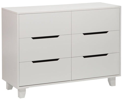 Angel Line Madison 6 Drawer Double Dresser, White