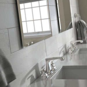 24 in. x 36 in. (M3) Rectangular Frameless TRUClarity Deluxe Glass Mirror with Easy-Cleat Flush Mount Hardware