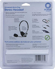 Load image into Gallery viewer, Power Gear Universal Over the Ear Headphones, All In One, Microphone, Work From Home, Music, Gaming, Works for iPhone Android PC Mac Skype Zoom Teams Discord VoIP, Black, 98974