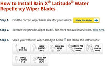Load image into Gallery viewer, Rain-X 5079278-2 Latitude 2-IN-1 Water Repellency Wiper Blade, 21" (Pack of 1)
