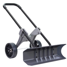 Load image into Gallery viewer, Power Dynamics 30 Inch SnoDozer Rolling Snow Shovel on Wheels - Made in USA Foldable for Easy Storage Ergonomic Snow Removal Plow with Heavy Duty Tires