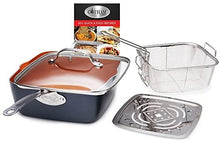 Load image into Gallery viewer, Gotham Steel Ultimate 15 Piece All in One Chef’s Kitchen Set with Non-Stick Ti-Cerama Copper Coating – Includes Skillets, Stock Pots, Deep Fry Basket and Shallow Square Pan