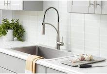 Load image into Gallery viewer, Glacier Bay Brenner Commercial Style Single-Handle Pull-Down Sprayer Kitchen Faucet in Stainless Finish