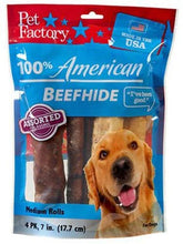 Load image into Gallery viewer, Pet Factory 78111 Assorted Flavored Beef And Chicken Retriever Rolls, 7 To 8-Inch, 4-Pack