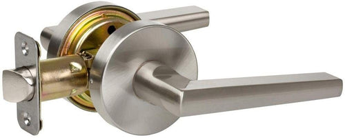 Contemporary Door Lever Finish: Satin Nickel, Type: Passage