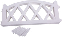 Load image into Gallery viewer, Worth Garden Plastic Fence Pickets Indoor Outdoor Protective Guard Edging Decor #3118, White