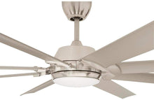 Load image into Gallery viewer, Glenmeadow 84 in. LED Outdoor Brushed Nickel Ceiling Fan with Remote Control