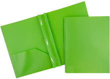 Load image into Gallery viewer, JAM Paper Plastic POP Two Pocket with Clasps Presentation Folder