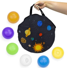 Load image into Gallery viewer, Imagination Generation Space Adventure Roarin&#39; Rocket Play Tent | Includes 100 Soft Ball Pit Balls and Carrying Bag for Travel | Rocket Ship Tent Requires Only Minimal Assembly