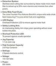 Load image into Gallery viewer, Breville JE98XL Juice Fountain Plus Centrifugal Juicer, Brushed Stainless Steel